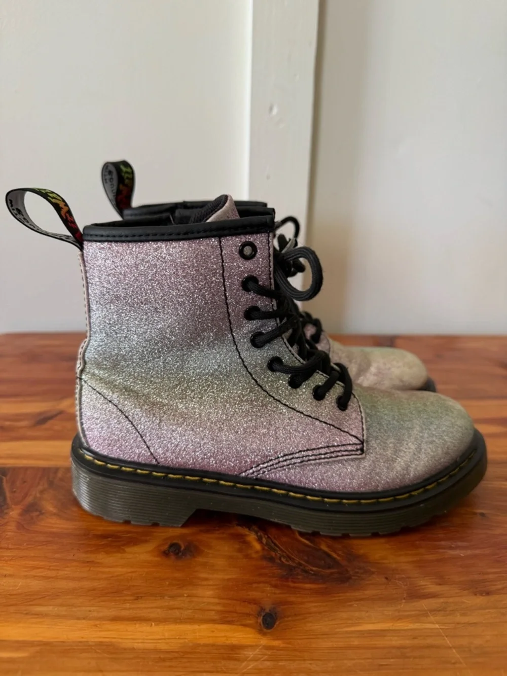 Dr. Martens 1460 Pastel Glitter Junior Boots
